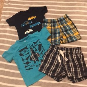 Infant boys shirt and short sets